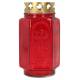 Lanterne Verre ROUGE 8 X H 17 cm