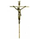 Kruisbeeld - 15 cm - Messing 