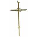 Croix de Mariage - 20 cm + "50" - Métal Doré