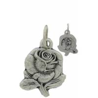 Médaille Rose - Ste Rita - Métal Agté