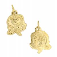Médaille Rose - Ste Rita - Métal Doré