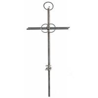Croix de Mariage - 20 cm + "25" - Métal Nickelé