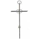 Croix de Mariage - 20 cm + "25" - Métal Nickelé