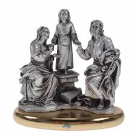 Statue Ste Famille Argent