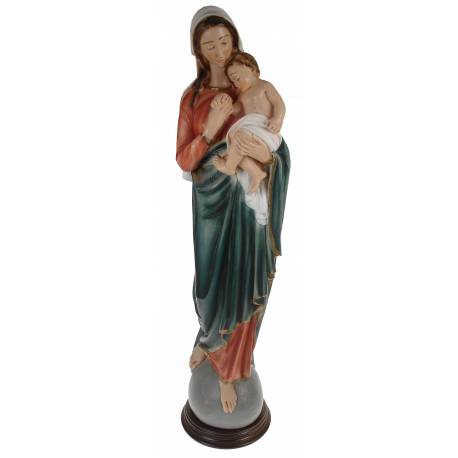 Beeld 50 Cm Maria + Kind Basis Hout 