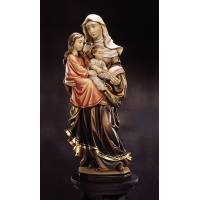 Houtsnijwerk H Anna Ter Drieen 20 Cm Gekleurd 