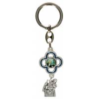 Porte-Clefs St Christophe + Ste Rita 10 Mm