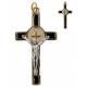 Croix St Benoît - 39 mm - Noir / Doré