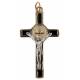 Croix St Benoît - 39 mm - Noir / Doré