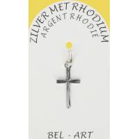 Croix Argent Rhodié - 18 X 10 mm