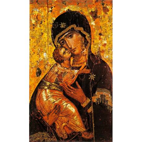 Prentje - Ikoon Vladimir - 10.5 X 6.5 cm 