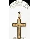 Kruisje plaqué-goud - 30 X 21 mm 