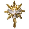 St Esprit : crèche de Noël en bois Ulrich 15 cm