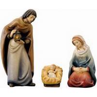 Houtsnijwerk H Familie 10 Cm / Gekleurd 
