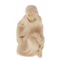 Houtsnijwerk Herder/herderin voor kerstfiguren van 10 cm / Nat-Goud 