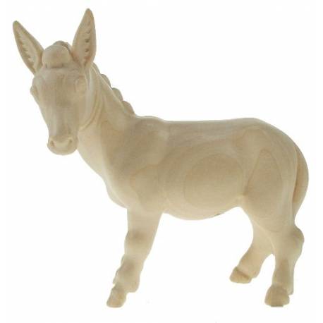 Ane en bois pour personnages de crèche de 10 cm