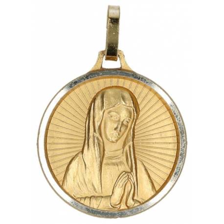 Medaille 23 mm OLV Bx - Metaal Verguld 