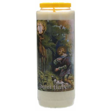 Noveenkaars / wit / H Hubertus 