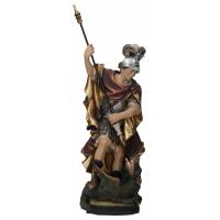 Houtsnijwerk St Joris 30 Cm / Gekleurd 