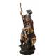 Houtsnijwerk St Joris 30 Cm / Gekleurd 