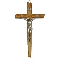 Croix Murale - 33 cm - Bois d'olivier