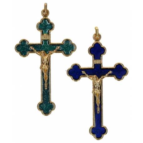 Kruisje 72 X 45 mm - BLAUW 