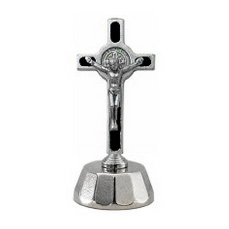 Mini-Croix St Benoît + Aimant - 4.5 cm - Métal
