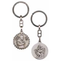 Sleutelhanger - H P. Pio / H Kristoffel - 30 mm 