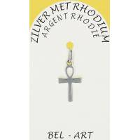 Croix Argent Rhodié - 15 X 10 mm