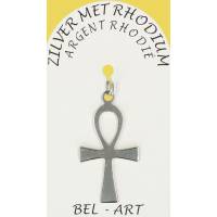Kruisje Zilver + Rhodium - 27 X 16 Mm 