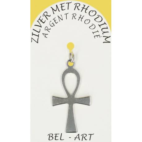 Kruisje Zilver + Rhodium - 27 X 16 Mm 