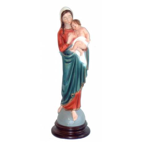 Beeld 30 Cm Maria + Kind Basis Hout 