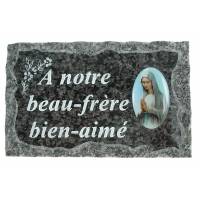Plaque Cimetiere A Notre Beau-Frere Bien-Aime 9x14