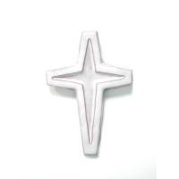Croix Ceramique 13.5 X 9 Cm Blanc