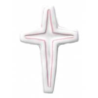 Croix Céramique - 17.5 X 11.5 cm - Blanc