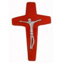 Croix Céramique - 16 X 11.5 cm - Rouge