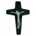 Croix Ceramique 16 X 11.5 Cm Vert Fonce