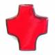 Kruisje Keramiek 9 X 8 Cm Rood 