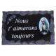 Grafplaat 9X14 cm - Nous t'aimerons toujours 