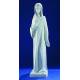 Vierge moderne - 85 cm - "marbre" blanc