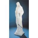 Vierge et enfant - 150 cm - "Marbre" Blanc