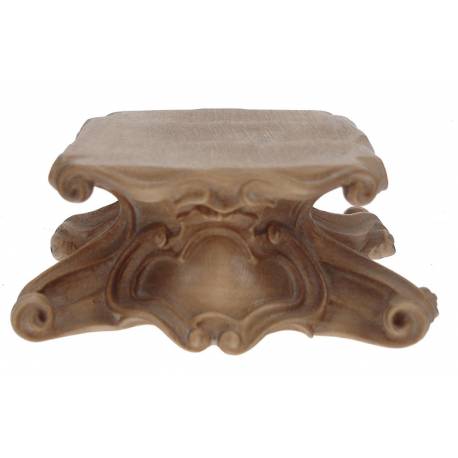 Konsool voor beeld houtsnijwerk houtkleur 10X4X5.5 CM 