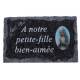 Plaque Cimetiere A Notre Petite-Fille Bien-Aimee 9x14