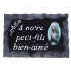 Plaque Cimetiere A Notre Petit-Fils Bien-Aime 9x14