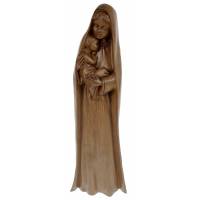 Statue 30 cm - Vierge + Enfant - Ton Bois