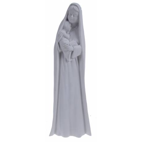 Beeld 30 cm - Maria + Kind - Wit 