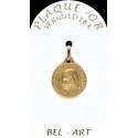 Médaille plaqué-or - Ste Claire - 15 mm