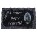 Plaque Cimetiere A Notre Papy Regrette 9x14