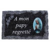 Plaque Cimetiere A Mon Papy Regrette 9x14