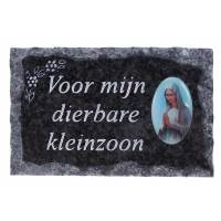 Plaque Cimetiere Voor Mijn Dierbare Kleinzoon 9x14